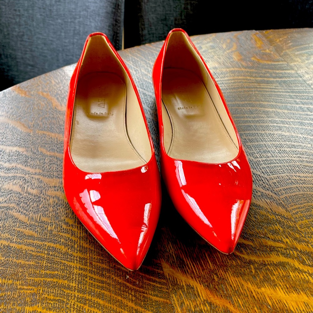 JCrew patent leather flat shoes. Worn once